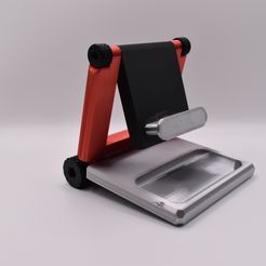 DSC_0051.jpg Tough Compact Foldable Cell Phone and Tablet Stand - STL- Digital Download - Home or Travel Accessory.