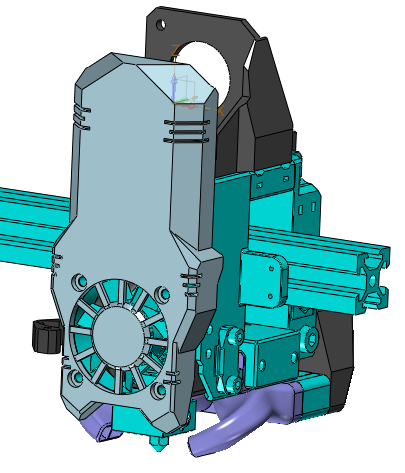 ender6newhotend-2.png ender6 direct drive with BMG extruder for stock machine double lineer