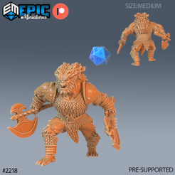2218-Bugbear-Warrior-Axe-Medium.png Fichier 3D Hache de guerrier Bugbear ‧ DnD Miniature ‧ Tabletop Miniatures ‧ Gaming Monster ‧ 3D Model ‧ RPG ‧ DnDminis ‧ STL FILE・Modèle pour imprimante 3D à télécharger