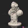 IT.7.jpg Pennywise Bust High quality - IT chapter Two - Halloween 3D print