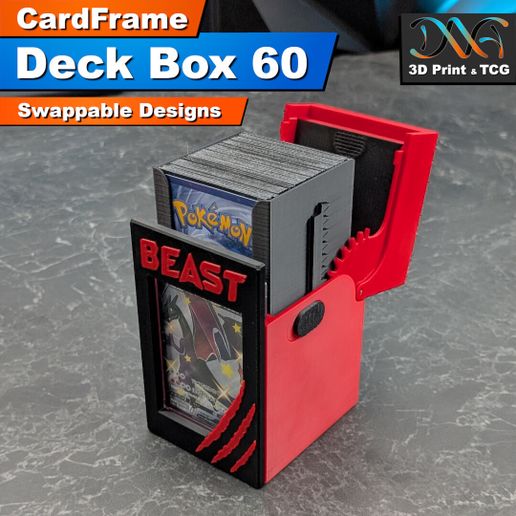cardframe-deck-box-60-beast-3d-print-pokemon-one-piece-riftbound-tcg-open.jpg CardFrame - Deck Box 60 Beast | 3D Print | TCG, One Piece, Pokemon, Riftbound