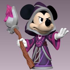 Render01.jpg Lorcana Mickey Mouse - Wayward Sorcerer (Unsupported)