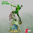 111920 B3DSERK - Green Arrow Color 03.jpg B3DSERK DC comics Green Arrow 3d Sculpture: STL tested & ready for printing