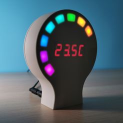 IMG_20190927_190209.jpg Télécharger fichier STL gratuit Thermomètre revisité avec Arduino • Design imprimable en 3D, Heliox