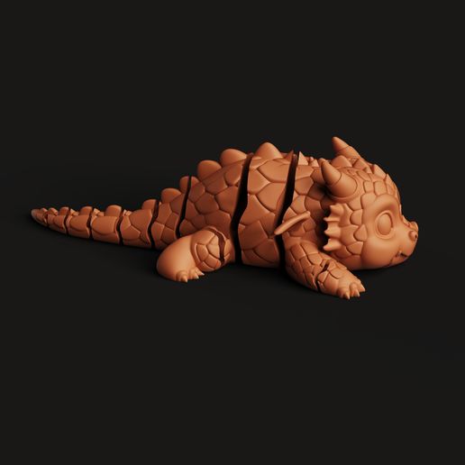 👶 Articulated Baby Dragon STL | Flexi Fantasy 3D Print | Pocket Fidget ...