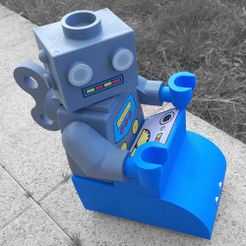 leo3.jpg Archivo STL gratuito Leo Clockwork minifigure robot・Design para impresora 3D para descargar
