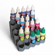 xe-pic.png Hexagonal Paint Organizer for 16 Bottles – 17–18 ml