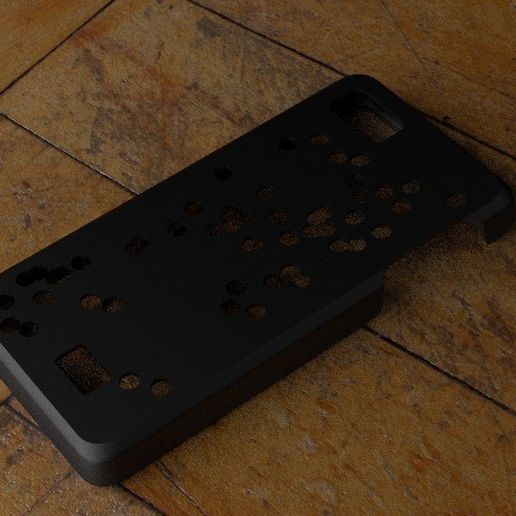 Download Free STL File Fairphone Case #3: Random Holes Cutout • 3D ...