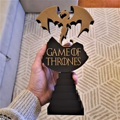 20221229_180344.jpg STL file Game of Thrones Headset Stand - GOT Stand・3D print object to download