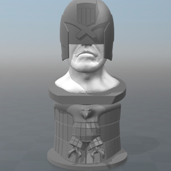 Capture d’écran 2017-09-29 à 11.29.22.png Free STL file Judge dredd Bust・3D printer design to download