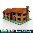 Simpsons_house_Cults_B.png Fichier 3D La Maison des Simpsons 2.0・Design pour imprimante 3D à télécharger
