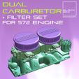 a4.jpg Dual Carburetor set with filters for 572 ENGINE 1-24th