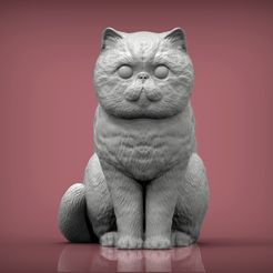 Exotic-Shorthair-Snoopy1.jpg Archivo 3D Modelo de impresión 3D del gato exótico de pelo corto Snoopy・Modelo para descargar y imprimir en 3D, akuzmenko