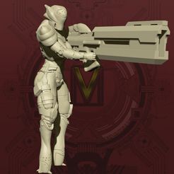 Cyberite-1.jpg Fichier STL [Centauri] Infanterie cybernétique - Pose de tir au fusil à impulsion・Design pour impression 3D à télécharger, Studio_Sol_Union