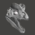 dilophos cranium12.jpg STL file Dilophosaurus dinosaur skull・3D print design to download