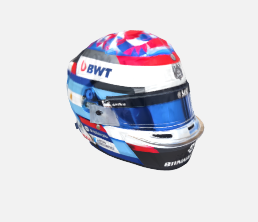 🪖 Franco Colapinto Capacete de Fórmula 2025・Arquivo OBJ para