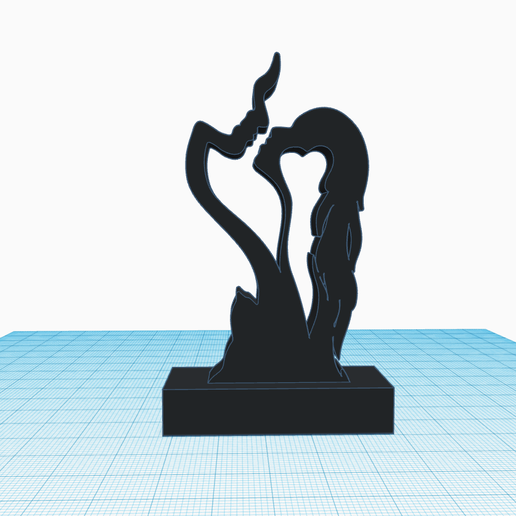 couple-in-love-sculpture.png Archivo STL Escultura Hombre Mujer Beso, Estatua de Amor, Amor Eterno Pareja Enamorada・Plan de impresión en 3D para descargar, Allexxe