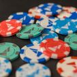 PokerChips.jpg Fichier STL gratuit Jetons de poker multicolores・Plan à télécharger et à imprimer en 3D