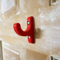 20180921_HookOnDoor.jpg Fichier STL gratuit Crochet simple pour vêtements・Plan à télécharger et à imprimer en 3D