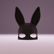 bunny-mask-stl-low-light.png Bunny mask , máscara conejo
