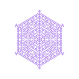 joined.stl Cellular automaton snowflake generator in OpenSCAD