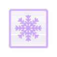 Snowflake in a box 15x15.stl Snowflake in a box