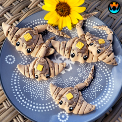 11.png Flappy Jacks, Meerespfannkuchen, Stachelrochen-Frühstückskumpel, Gliedertier