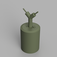 S-mine-unsupported.png Download free STL file 1/35 German WW2 S-Mine • 3D printer template, TWGCDesign