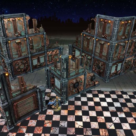 Damocles kickstarter modular industrial buildings sample 3D model