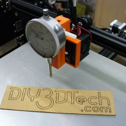 P1020733.JPG Free STL file Creality CR-10 Dial Indicator Mount for Bed Level/Tramming・3D printable model to download