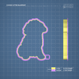 16_cutter.png SMILEY SHAGGY DOG COOKIE CUTTER MOLD
