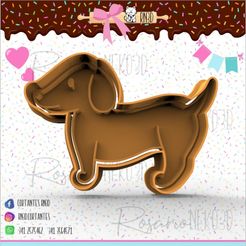 100-perro.jpg STL file Dachshund, dog Cookie Cutter - Dachshund, dog Cookie Cutter.・3D printer design to download