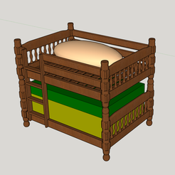 Capture-d’écran-473.png STL file DOUBLE BED V-2 SPONGE AND SOAP HOLDER・3D printer model to download, YOHAN_3D