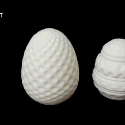 Easter_Eggs_3D_Printed.jpg Fichier STL gratuit Oeufs de Pâques・Plan imprimable en 3D à télécharger