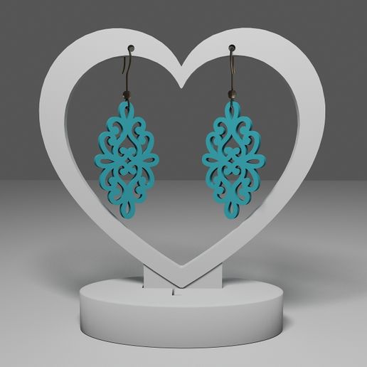 💍 Swirly earrings・ STL File for 3D printing・Cults