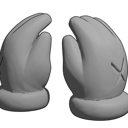 Hands Kaws 3D model
