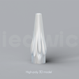 A_8_Renders_00.png Niedwica Vase A_8 | 3D printing vase | 3D model | STL files | Home decor | 3D vases | Modern vases | Abstract design | 3D printing | vase mode | STL