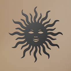 Black-Sun-2.png STL file Black Sun Wall Art・3D printing design to download