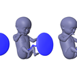 Ninth_Month_Matcap_04.png 3D file Month 9 Human embryonic (baby stages)・3D printable model to download