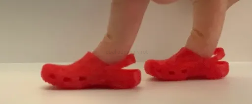 finger crocs 3D model