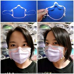 2020-3Dmask-35.jpg Download free STL file Covid-19 Mask - Face mask close to face • 3D printing template, mingshiuan