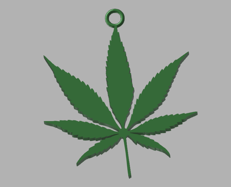 weed_charm2.png Free STL file Pot weed charm earring logo symbol keychain・Template to download and 3D print, ToriLeighR