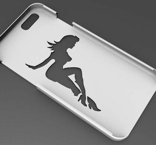 iPhone 6 Basic Case  mud flap girl - 3D model önizlemesi