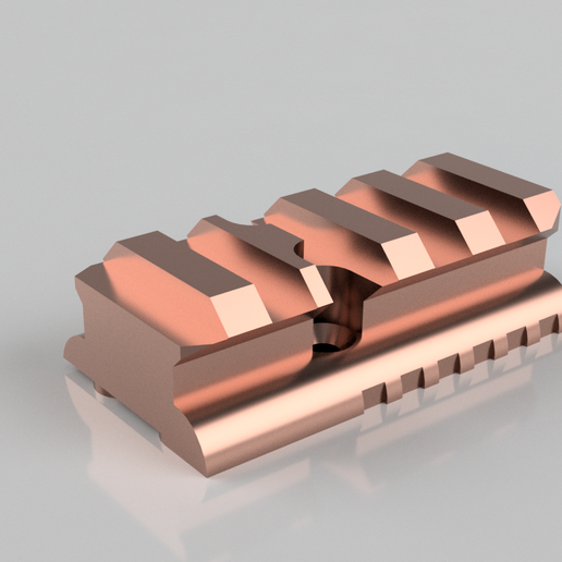 Glock MOS Plate Picatinny Rail 3D model