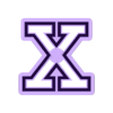 X v1.stl Alphabet cutters