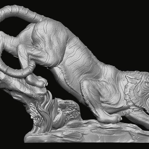 Tiger Relief 3D model