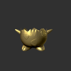 Togepi_1.png Free STL file Pokemon Togepi USB holder・3D printing model to download