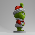 G3.png Modelo 3D do Grinch com prenda - Ornamento de Natal divertido