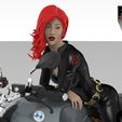 viuda-moto.190.jpg Black Widow on Black Widow Bike Marvel Motorcycle