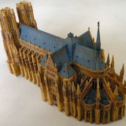 reims2_display_large.jpg Бесплатный STL файл Reims Cathedral Kitset・Дизайн 3D принтера для загрузки